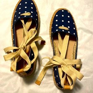 Antonio Melani Navy White Espadrilles